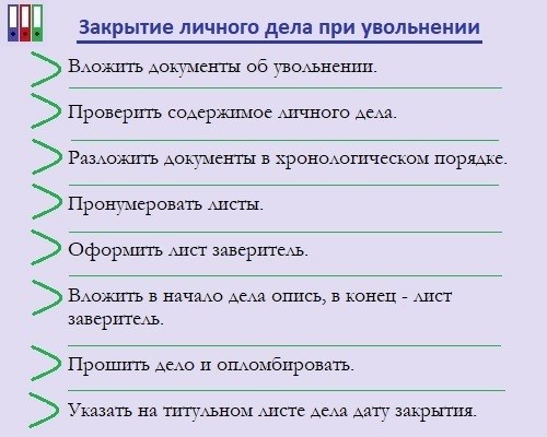 Что такое личное дело?