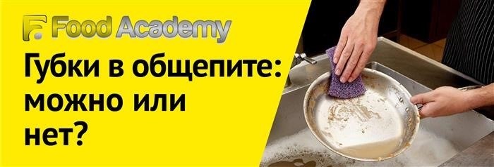 Почему нельзя использовать обычные губки в ресторане?